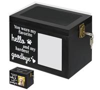 Urnas de mascotas para perros, urnas de perros de madera para cenizas, urna de cenizas para mascotas con marco de fotos, recuerdo conmemorativo Urna Urna de cremación para cenizas Pérdidas Registamie