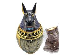 Urnas de Mascotas - Urnas Huecas para Mascotas - Base de Resina grabada Conmemorativa Caja de ataúd Cajero para el entierro de Memoria Cat Funeral Simpatía