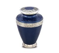 Urnas para cenizas humanas, Urna de cremación para adultos de la serie Elegance, urna humana conmemorativa para adultos con bolsa de terciopelo. (verde no personalizada) (verde)