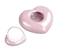 Urnas para Cenizas pequeñas HSYWSH Mini urnas de cerámica, Mini urna Conmemorativa de corazón, urnas para Cenizas para Adultos, Mascotas, Perros, urnas funerarias para Cenizas de Recuerdo (Rosa)