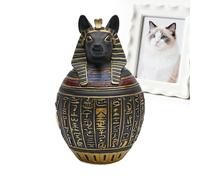 Urnas Para Mascotas Para Perros, Recuerdo De Cachorro En Resina Egipcio Antiguo, Urna Funeraria De Cremación Para Gatos, Para Dueños De Perros Amantes De Animales Hogar Apartamento Salón Dormitorio