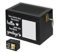 Urnas para mascotas para perros, urnas de madera para cenizas, urna para cenizas de mascotas con marco de fotos, caja de urna de recuerdo conmemorativo, cremación para recuerdo de pérdidas, color neg