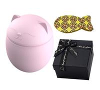 Urnas para mascotas, urnas para gatos, urnas de animales para gatos, urna de silicona personalizada, urna de recordatorio para mascotas DIY con grabado del nombre, fecha y cita de tu mascota (rosa,