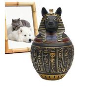 Urnas para Perros para Cenizas | Resina Antiguo Egipto Cachorros Recuerdos | Gatos Urna de Ceniza | para dueños de Perros, familias afligidas, Veterinarios, Refugio, hogar, apartamento, Sala