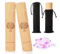 Urnas pequeñas de dispersión para cenizas humanas adultos, tubos de dispersión de 9 x 2 pulgadas para cenizas humanas, urnas biodegradables ecológicas para cenizas humanas (juego de 2, patrón de árbol