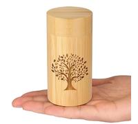 Urnas pequeñas para Cenizas humanas con patrón de árbol de la Vida, pequeñas urnas de cremación para Cenizas humanas, Adultos, machos y Mujeres, Tubos de dispersión de bambú para Cenizas humanas o
