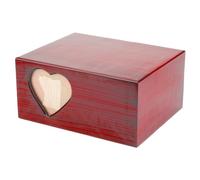 Urns UK Charlbury 250CI - Urna de cremación para Adultos, Madera Lisa, 28 x 22 x 15 cm, Color marrón
