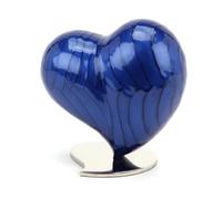 Urns UK Urna de Cenizas funerarias Hecha a Mano con Forma de corazón Grande Watford Sapphire