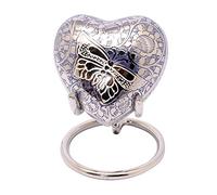 UrnsWithLove Urna de cremación con Forma de corazón para Cenizas, con Caja y Soporte