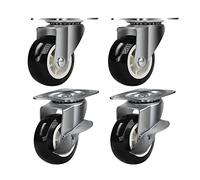 URNSXVFI 360° Giratorio Ruedas para Muebles de Alta Resistencia con Freno 1000KG Capacidad de Carga 4 Paquete Ideal para Bancos de Trabajo & Cabinets Universal Diseño 1 Pulgada Tamaño.