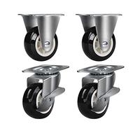 URNSXVFI de Alta Resistencia 360° Ruedas para Muebles con Freno 1000KG Capacidad de Carga 4 Pulgada Giratorio Ruedas para Banco de Trabajo y Carros Juego de 4 (Direccional + Freno)