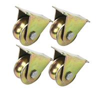 URNSXVFI Juego de 4 De Alta Resistencia U-Channel Ruedas 1.2"/2"/2.5"/3"/4" Tallaje 600kg Capacidad de Carga Ideal para Industrial Maquinaria & Tendido Rejo Vía Suave Roleta para Mayor Movilidad