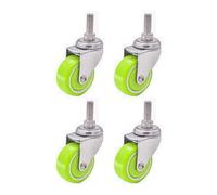 URNSXVFI Juego de 4 Giratorio Acero Inoxidable Ruedas para carros - de Alta Resistencia Ruedas para Carro para Movilidad Suave en Varios Superficies - Ideal para Muebles & Equipos Uso
