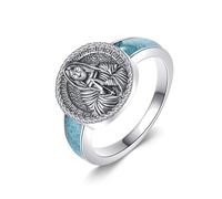 URONE Anillo de San Miguel/Benedicto/Rafael/Virgen María/Cristóbal 925 Plata de Ley Anillo de Sello de Arcángel Joyería Religiosa Regalo para Hombres Mujeres #7-10