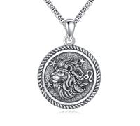 URONE Collar de constelación de plata de ley 925, joyería del zodiaco de astrología, regalo de cumpleaños para mujeres y hombres, No es una piedra preciosa