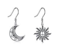 URONE Pendientes colgantes de plata de ley 925 con gancho, regalos de joyería para mujer, Plata de ley