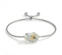 URONE Pulsera de ópalo de plata de ley 925, pulsera de ópalo, regalo para mujer, One Size, Metal, Sin piedra preciosa