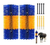 Uross Ganado Cepillo Rascador 2 Pcs Caballo Espalda Rascador Alivia el Picor y Limpia Set de Cepillo de Masaje