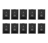 URPIZY 10 mini interruptores basculantes de 2 pines ON/Off SPST para panel de control y electrónica DIY clasificaciones eléctricas, 125 V CA, 6 A/250 V CA, 3 A