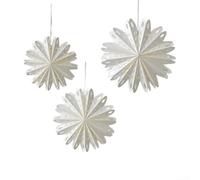 URPIZY 3 adornos navideños colgantes con copos de nieve y efecto 3D para decoración navideña, decoración de fiestas y decoración de escaparates durante los días festivos (copo de nieve 3 juegos E)
