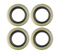 URPIZY 4 juntas de doble labio 34823 12192TB para 2000 lb Anhachsen 1,25 x 1,98 pulgadas, acero con labios de goma y muelle, compatible con rodamientos L44643 / L44610, compatibles con husillos BT8