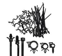 URPIZY 45 clips de fijación de cables, montaje a presión para bridas y clips de guía de alambre, uso universal en el compartimento del motor, kit organizador de cables para coche