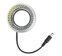 URPIZY 72 LED microscopio anillo de luz con brillo ajustable, diámetro interior de 50 mm, iluminación uniforme para investigación y formación biológica, construcción metálica duradera, k