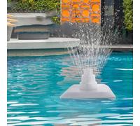 URPIZY Accesorio flotante para aspersor cuadrado con kit de soporte para estanque, piscina y jardín, color blanco, 30 x 30 x 20 cm
