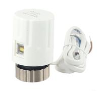 URPIZY Accionamiento eléctrico de calefacción de 230 V, normalmente abierto, distribuidor de agua, M30 x 1,5, 110 N, fuerza de ajuste de 3 mm, concentración IP44, resistente al agua, color blanco