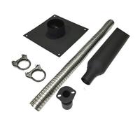 URPIZY Alargador de escape con kit silenciador para modelos portátiles, insonorizados y optimizados por calor, compatible con Firman T07571/T07573 y Honda EU7000is/EU6500is, incluye soporte de pared