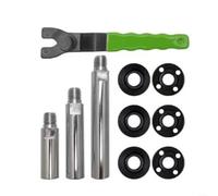 URPIZY Amoladora angular Juego de extensión de 10 piezas con llave ajustable y barras de extensión de acero para lijadoras de rosca 58-11