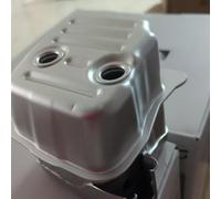 URPIZY Amortiguador de escape 1140 140 0657 para STIHL MS311 y MS391 Cadenas Gen ¨C, optimizado para el ruido, metálico, plateado, 1 pieza