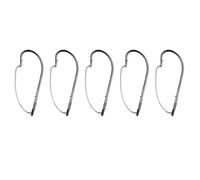 URPIZY Anzuelos de pesca sin malas hierbas con púas para montaje Wacky-Rig ¨C Gancho individual para perca, gusano Madeira y otros K?der, de acero al carbono de alta resistencia, 10 unidades por caja