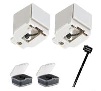 URPIZY ATN3600L Aguja de repuesto para tocadiscos Audio-Technica AT-LP60X con barra de agujas de fibra de carbono y cepillo de limpieza para discos de vinilo de 33/45 RPM (2 unidades)