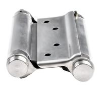 URPIZY Bisagra de acero inoxidable de alta resistencia con doble muelle, cierre automático, acero inoxidable 304, para garajes y columpios, 3/4/5/6 pulgadas, 1,5 mm de grosor, apto para T¨¹r RST 2,5