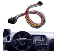 URPIZY Cable alargador ISO de 16 pines para radio estéreo de coche de 40 cm para reproductor Android, compatibilidad universal