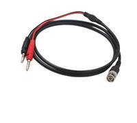 URPIZY Cable de prueba BNC macho a doble cocodrilo para osciloscopio, prueba de señal, con conector BNC macho a doble Q9