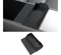 URPIZY Caja de almacenamiento para reposabrazos Tesla Model Y (Juniper 2025), consola central de plástico, color negro/gris/blanco, reemplazo directo