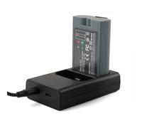 URPIZY Cargador de batería con doble puerto USB, carga rápida de 5 V 2,1 A, compatible con Ring Video Doorbell 2, diseño de plástico negro portátil, cable de 50 cm, protección segura