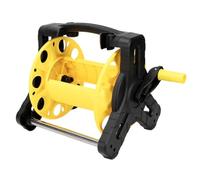 URPIZY Carro de manguera de alta presión con capacidad de 25 m, robusto carro de almacenamiento de manguera de polipropileno para jardín y coche, fácil montaje, 31 x 29 cm