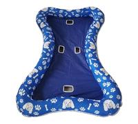 URPIZY Colchoneta hinchable de PVC para perros grandes, estable y rectangular, 146 x 95 cm, se infla rápidamente y es fácil de almacenar, color azul