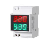 URPIZY D52-2042VA - Indicador digital de voltaje y corriente (80-450 V, 0,5-100 A, con chip inteligente y protección de polaridad inversa)