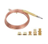 URPIZY Estufa de gas termopar, termocouple M6, piezas de repuesto para estufa de calefacción, cocina de inducción, cocina de gas y otros aparatos de combustión, accesorios para quemador (60 cm)