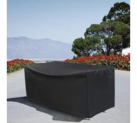 URPIZY Funda para banco de jardín con cordón ajustable, tamaño para todo el año, 134 x 69 x 89 cm