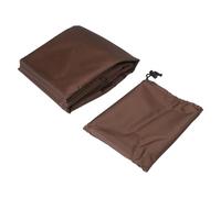 URPIZY Funda para cortadora de madera de jardín, color negro y gris, 85 x 110 cm, color café