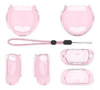 URPIZY Funda protectora de PC para el dispositivo electrónico de mascotas para Tamagotchi Paradise Protege contra los daños cotidianos e incluye una correa de transporte (rosa)