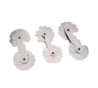 URPIZY Galgas de calibre de radio para mediciones cóncavas y convexas precisas, 3 piezas, R1-6.5/R7-14.5/R15-25