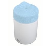 URPIZY Humidificador ultrasónico con depósito de 300 ml, carga USB-C, para coche, B¨¹ro y escritorio, blanco/gris, apagado automático después de 4 h de funcionamiento continuo