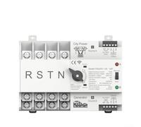URPIZY Interruptor de transferencia automática inteligente inteligente de doble potencia 125 A para ATS con conmutación temporizada control eléctrico 110 V 220 V 400 VAC para fuente de alimentación de