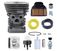 URPIZY Juego de pernos de pistón cilíndrico de 47 mm para motosierras Stihl 455, 460, 455E y 461 - Repuesto 537320402, 537255702 con cilindro, pistón, pernos y accesorios